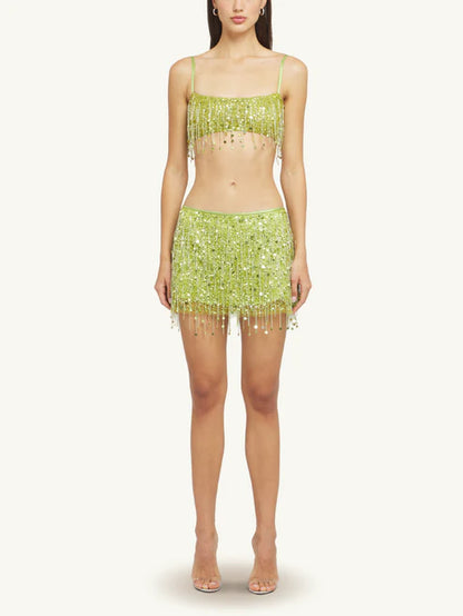 Beaded Bralette Set
